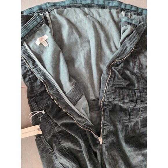 NWT Anthropologie Pilcro Skipper Corduroy Crop Wide-Leg Jumpsuit Sz 16 - Picture 11 of 13